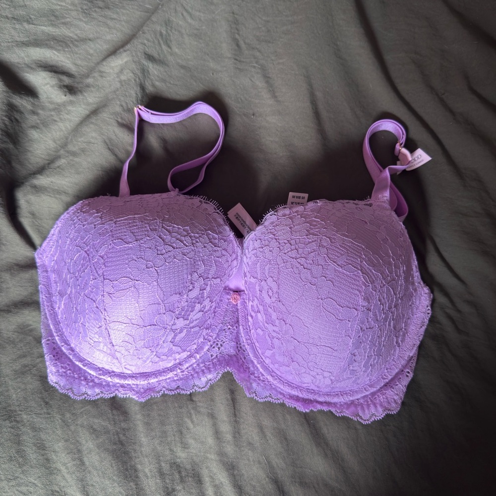 Victoria's Secret Purple Lace Padded Bra